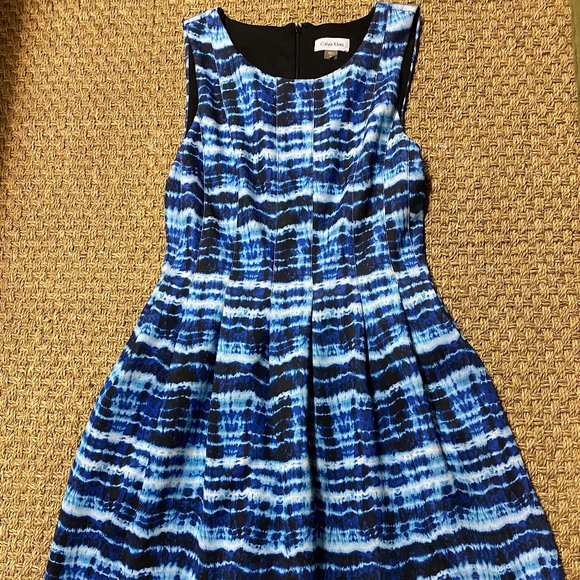 CALVIN KLEIN FIT & FLARE DRESS - Picture 1 of 10